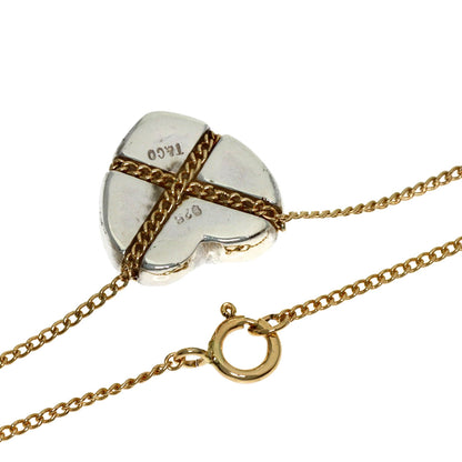TIFFANY&Co. Chain cross heart Necklace Silver K14 Yellow GoldLadies [Used]