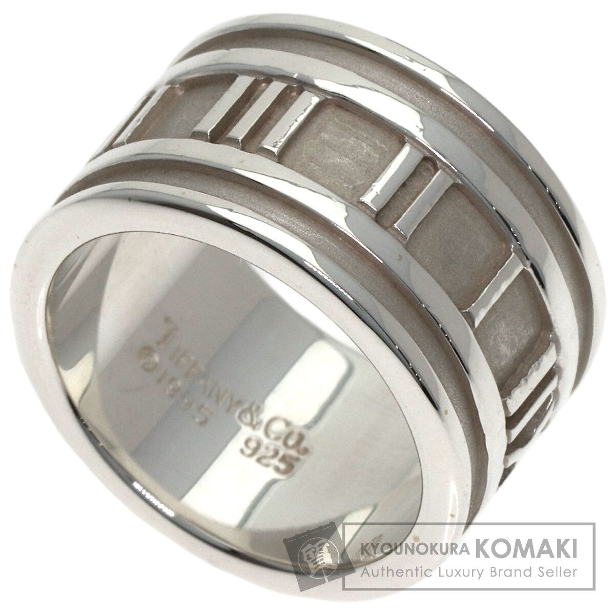TIFFANY&Co. Atlas wide Ring Silver Ladies [Used]