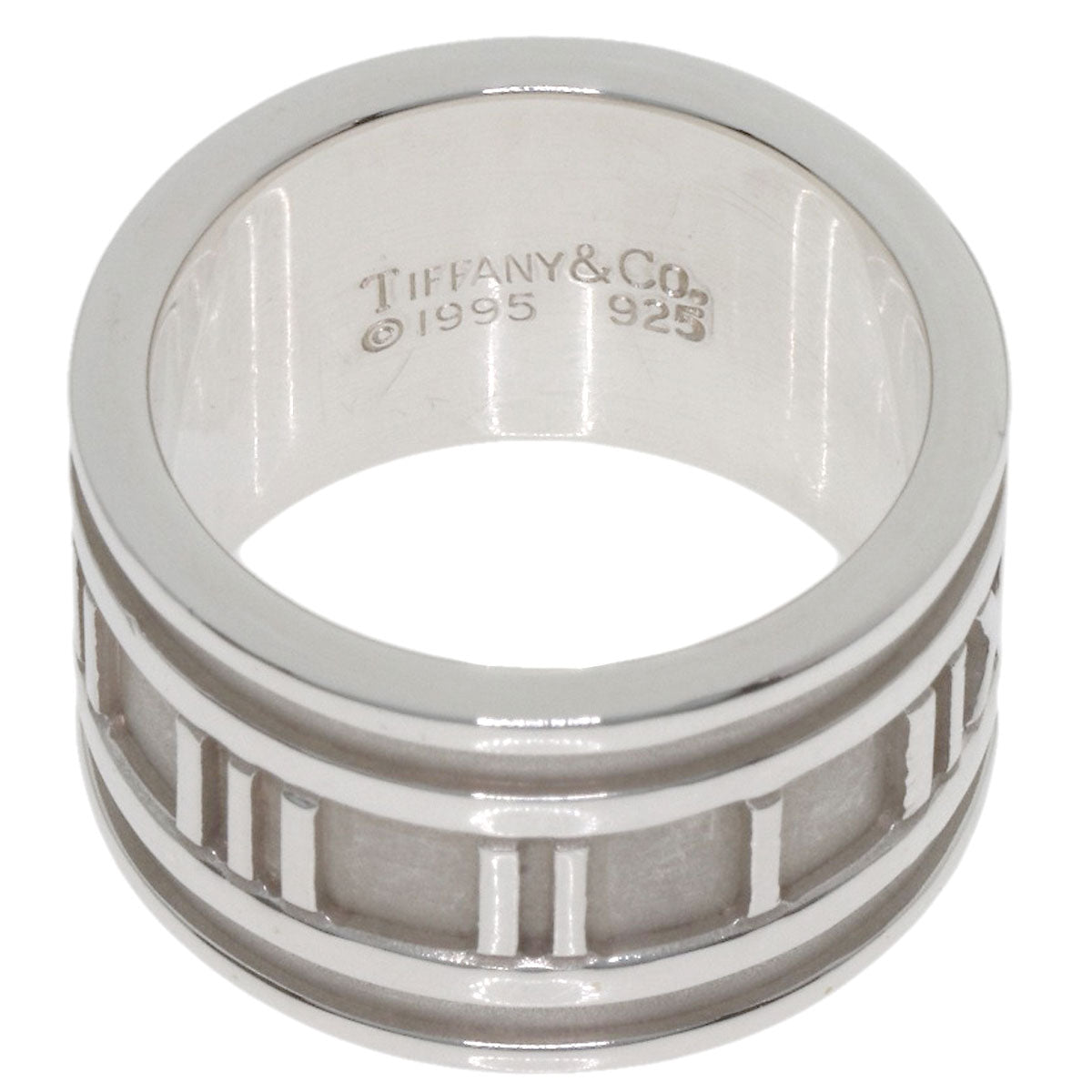 TIFFANY&Co. Atlas wide Ring Silver Ladies [Used]