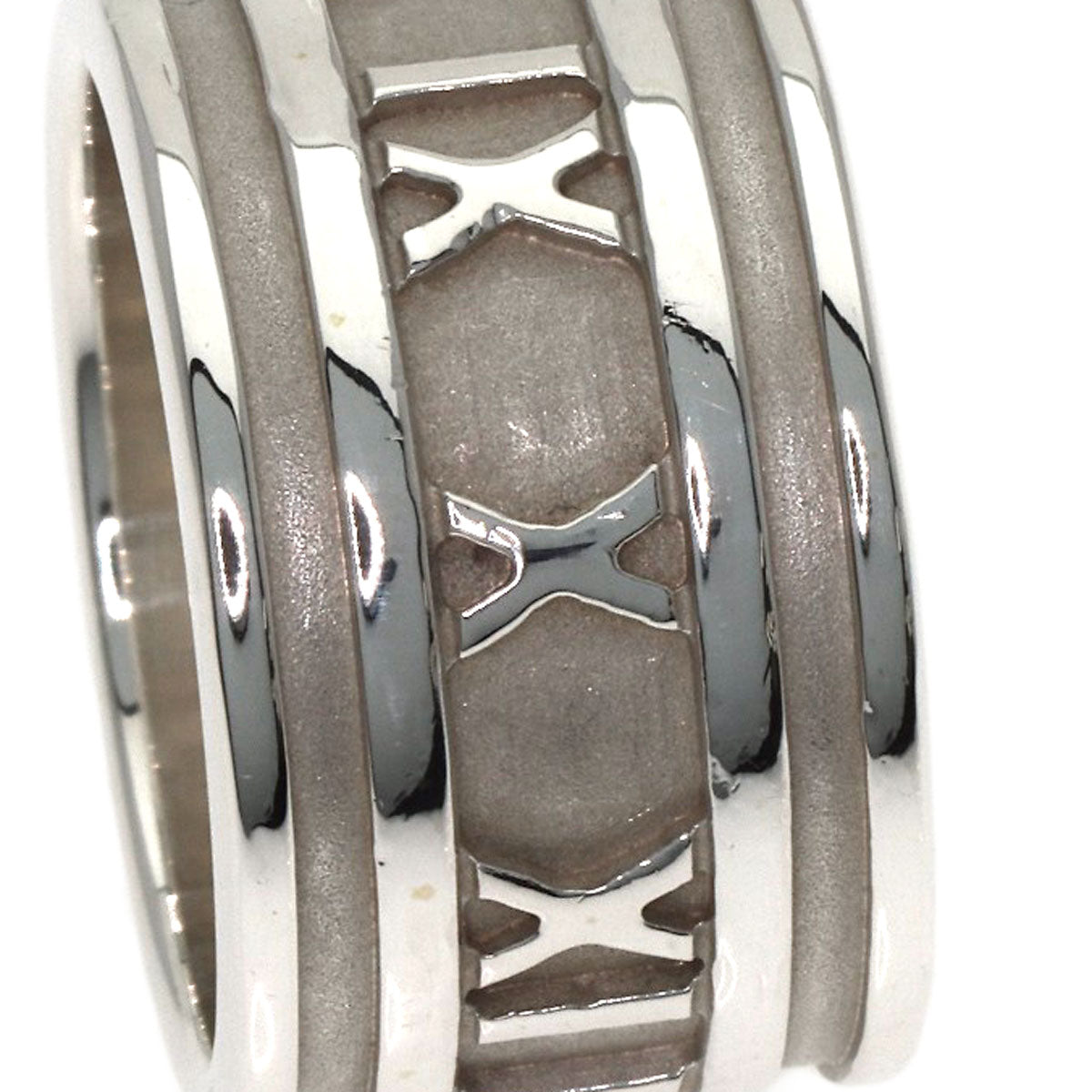 TIFFANY&Co. Atlas wide Ring Silver Ladies [Used]