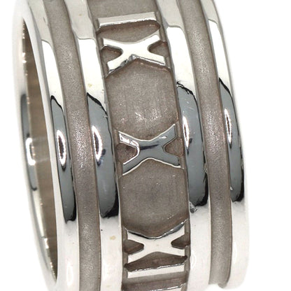 TIFFANY&Co. Atlas wide Ring Silver Ladies [Used]