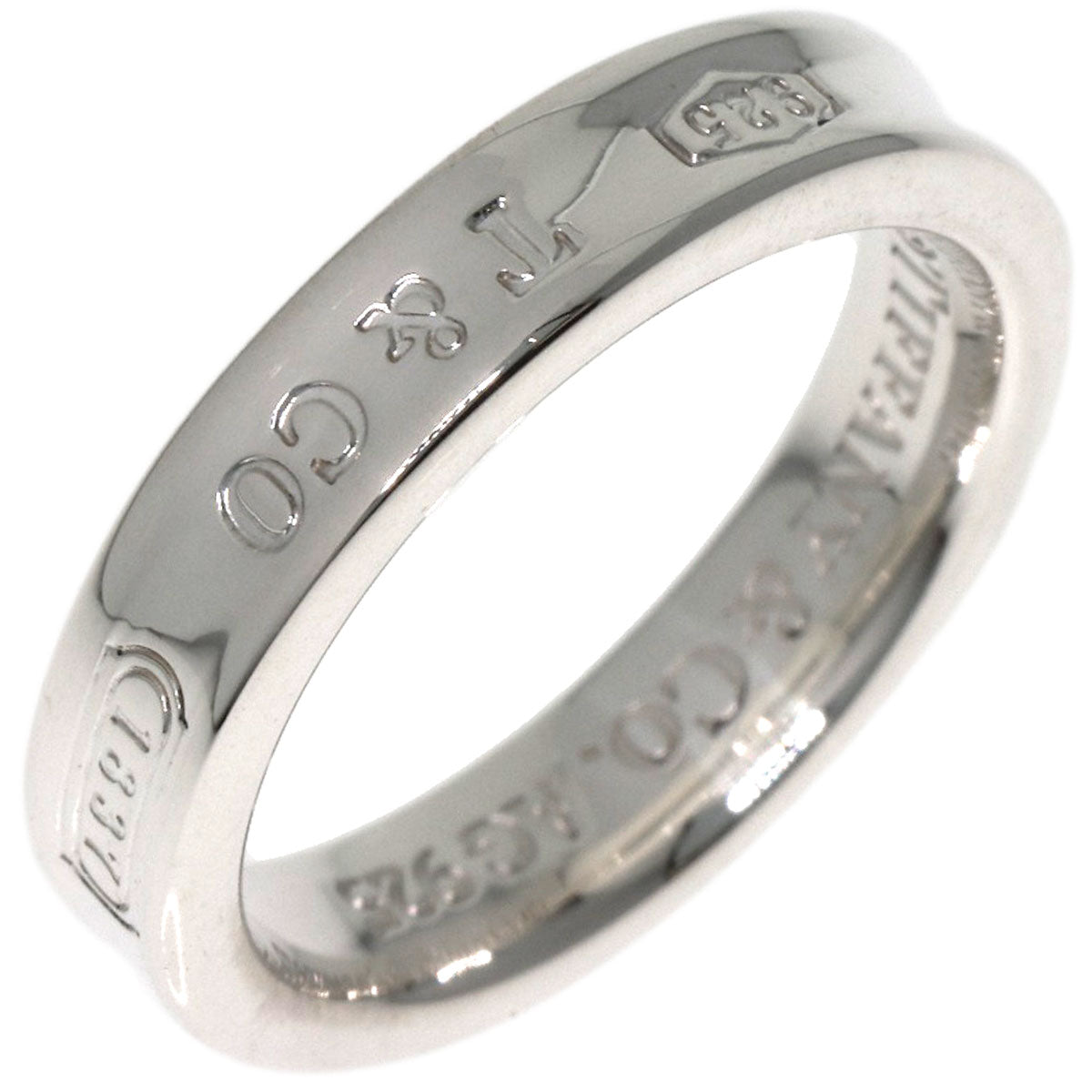 TIFFANY&Co. 1837 Narrow Ring Silver Ladies [Used]
