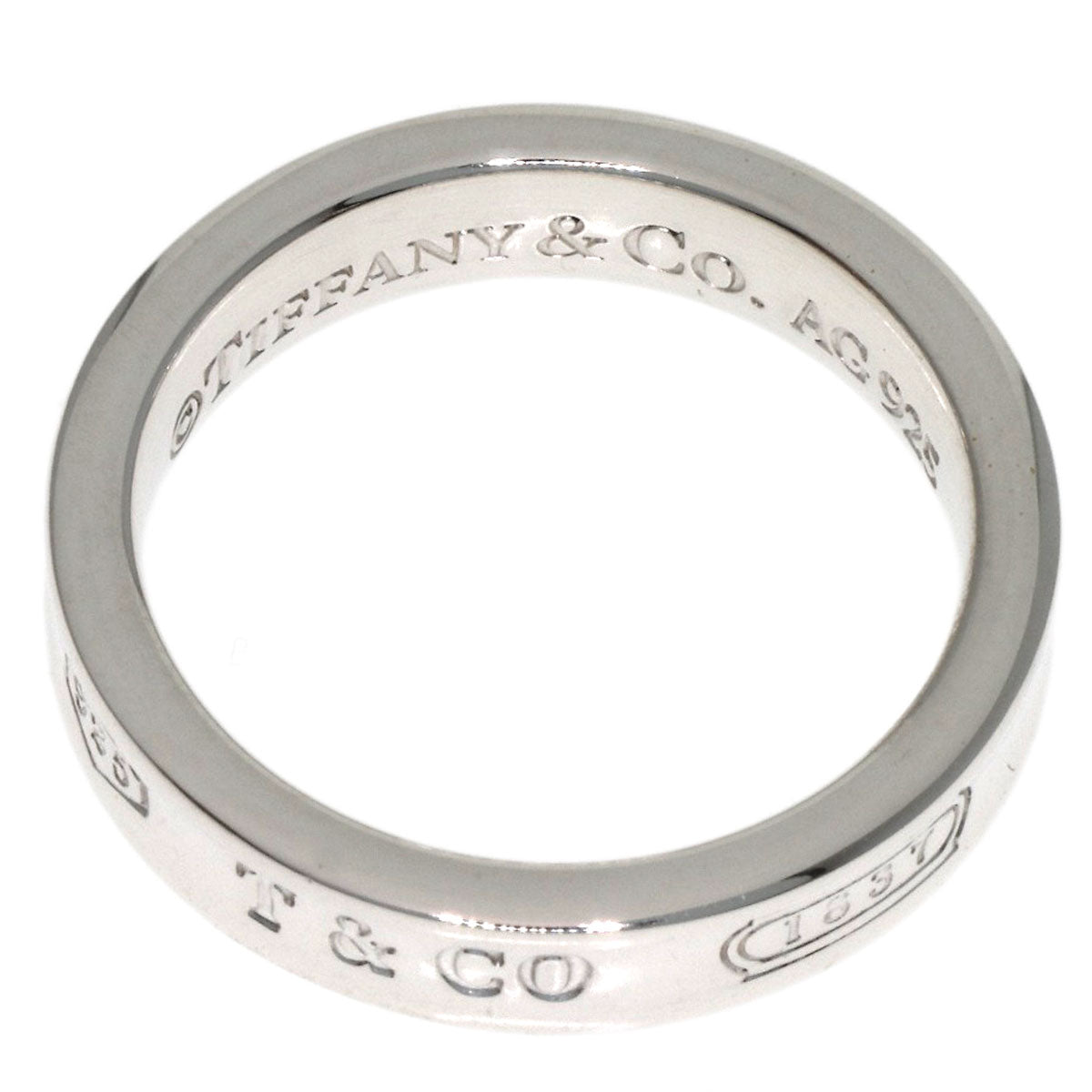 TIFFANY&Co. 1837 Narrow Ring Silver Ladies [Used]