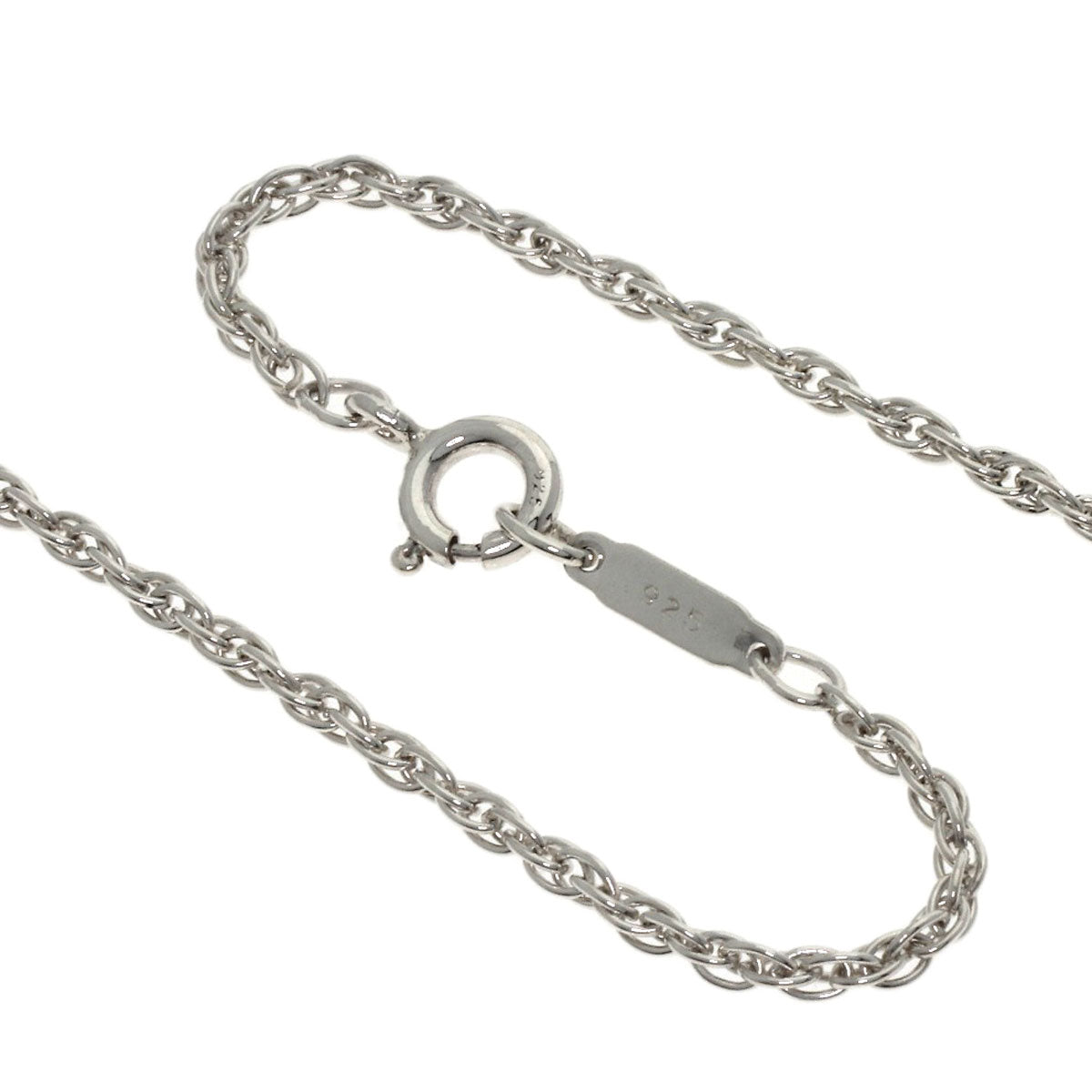 TIFFANY&Co. Twisted heart Necklace Silver Ladies [Used]