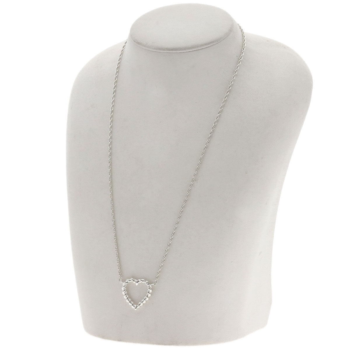TIFFANY&Co. Twisted heart Necklace Silver Ladies [Used]