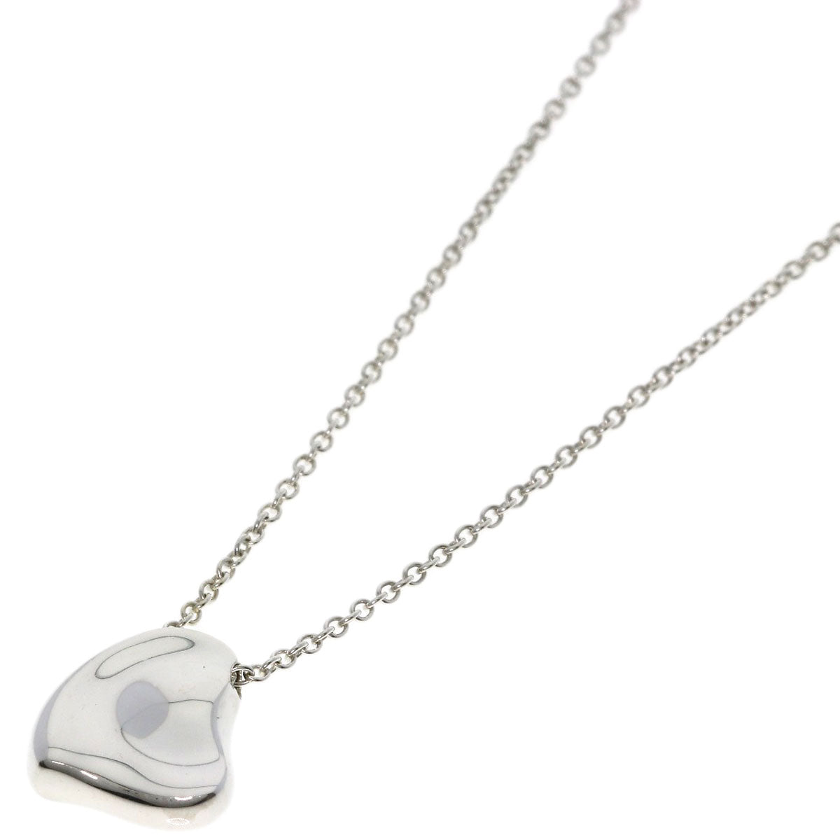 TIFFANY&Co. Full heart Necklace Silver Ladies [Used]