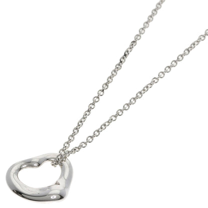 TIFFANY&Co. Open heart Necklace Silver Ladies [Used]