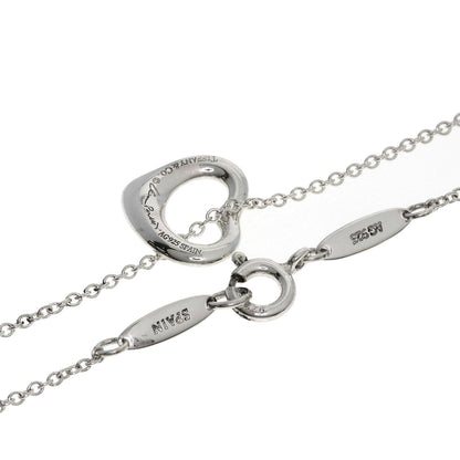 TIFFANY&Co. Open heart Necklace Silver Ladies [Used]