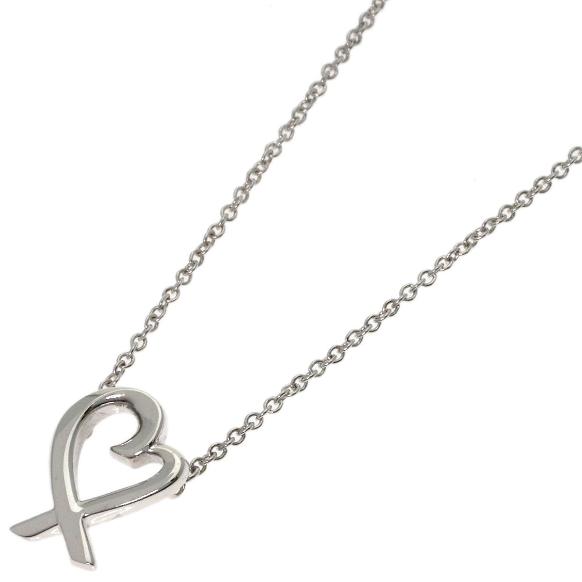 TIFFANY&Co. Loving heart Necklace Silver Ladies [Used]