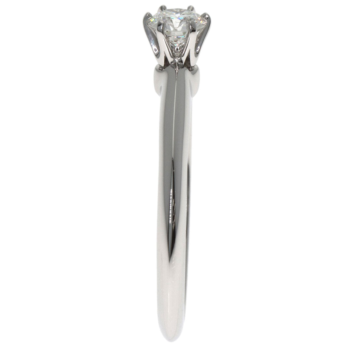 TIFFANY&Co. Solitaire 1P Diamond Ring Platinum PT950 Ladies [Used]