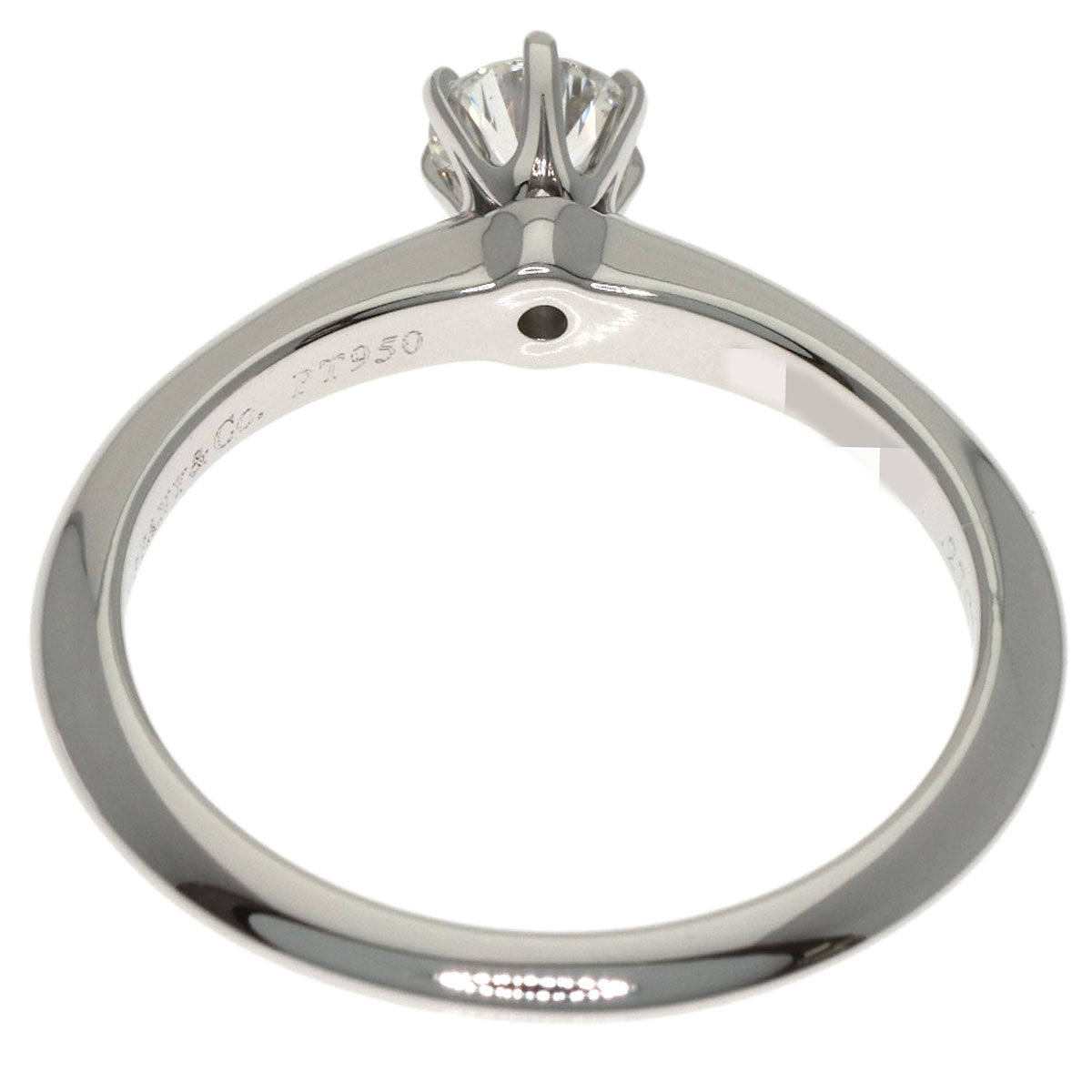 TIFFANY&Co. Solitaire 1P Diamond Ring Platinum PT950 Ladies [Used]