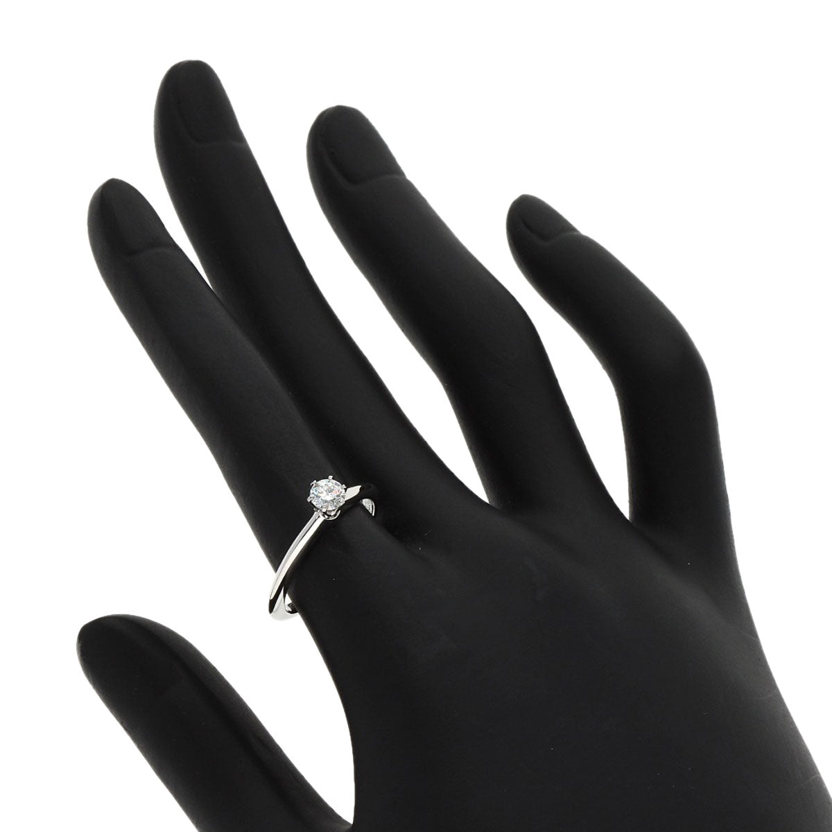 TIFFANY&Co. Solitaire 1P Diamond Ring Platinum PT950 Ladies [Used]
