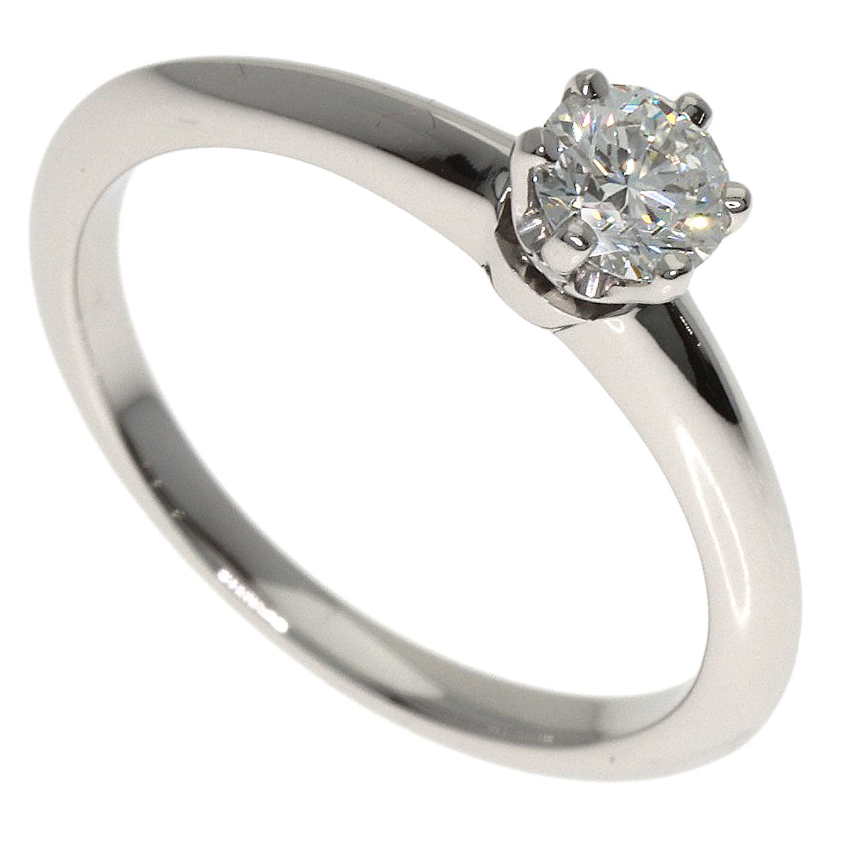 TIFFANY&Co. Solitaire 1P Diamond Ring Platinum PT950 Ladies [Used]