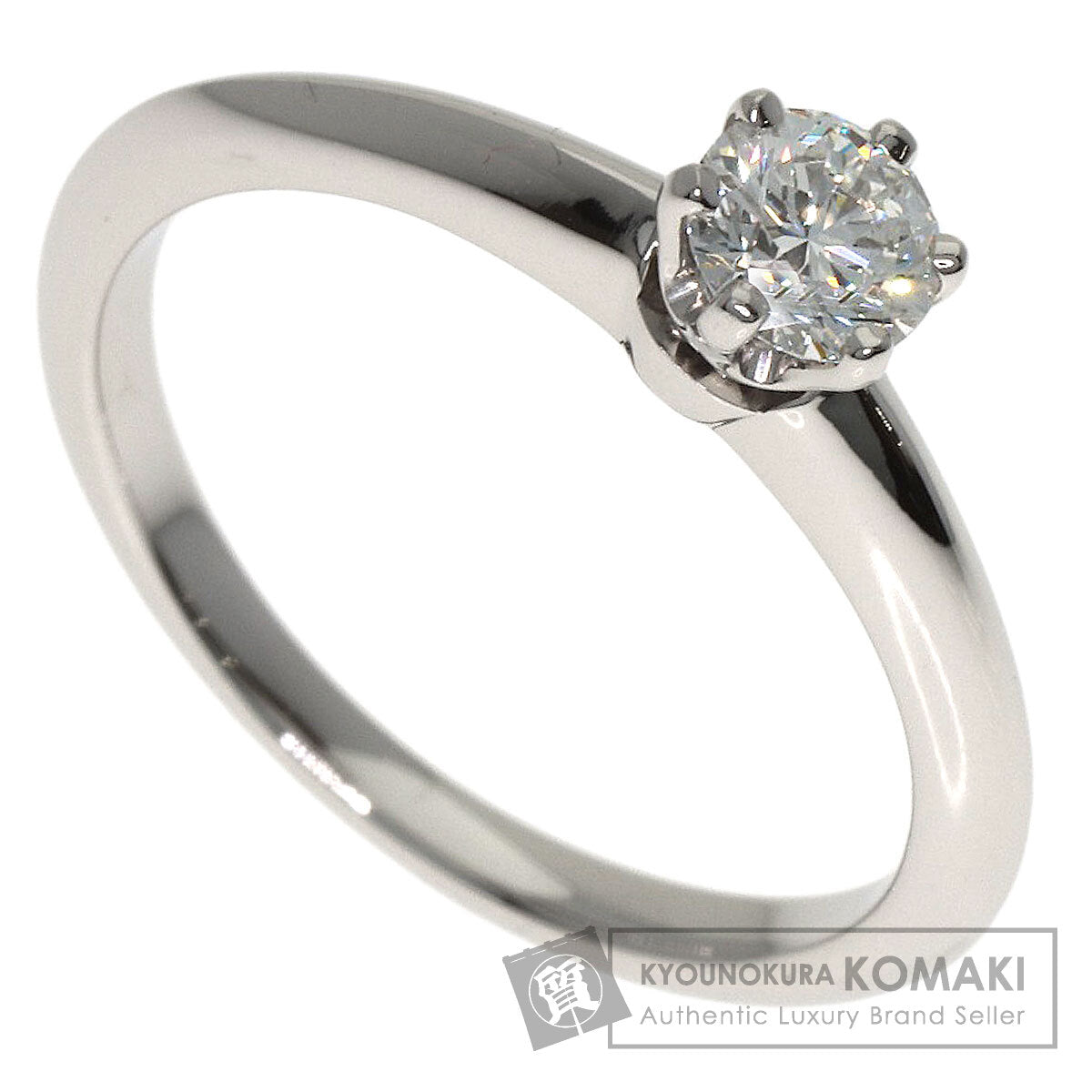 TIFFANY&Co. Solitaire 1P Diamond Ring Platinum PT950 Ladies [Used]
