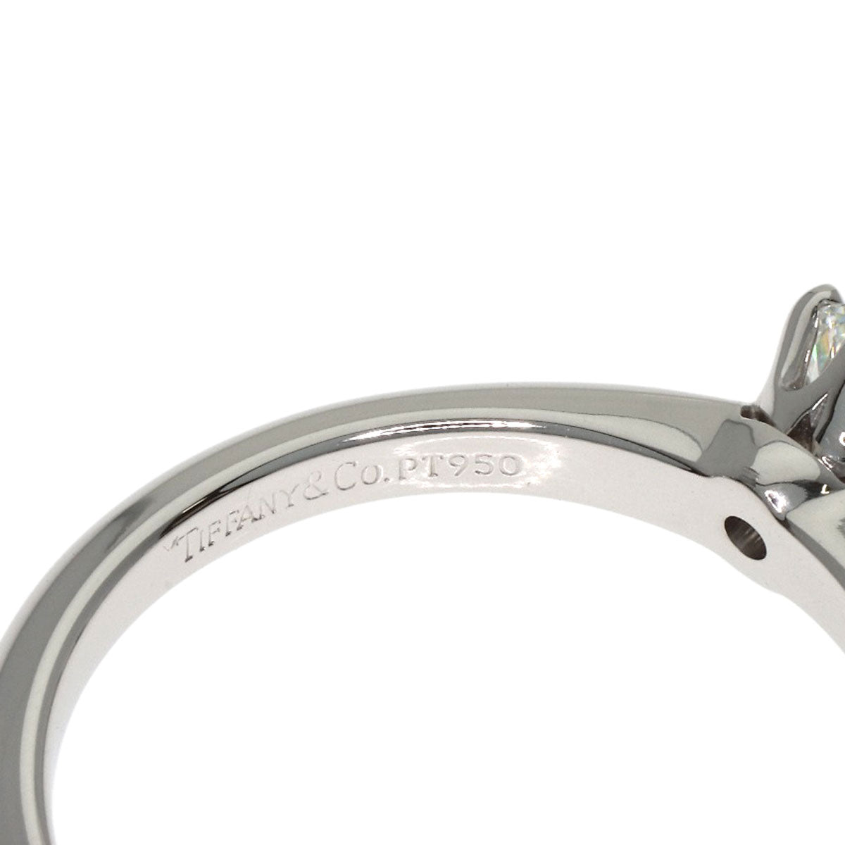 TIFFANY&Co. Solitaire 1P Diamond Ring Platinum PT950 Ladies [Used]