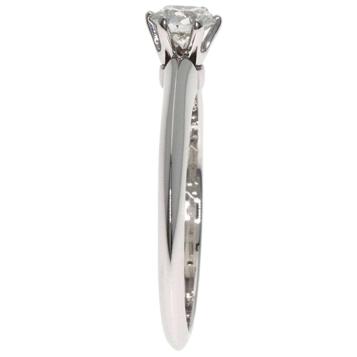 TIFFANY&Co. Solitaire 1P Diamond Ring Platinum PT950 Ladies [Used]