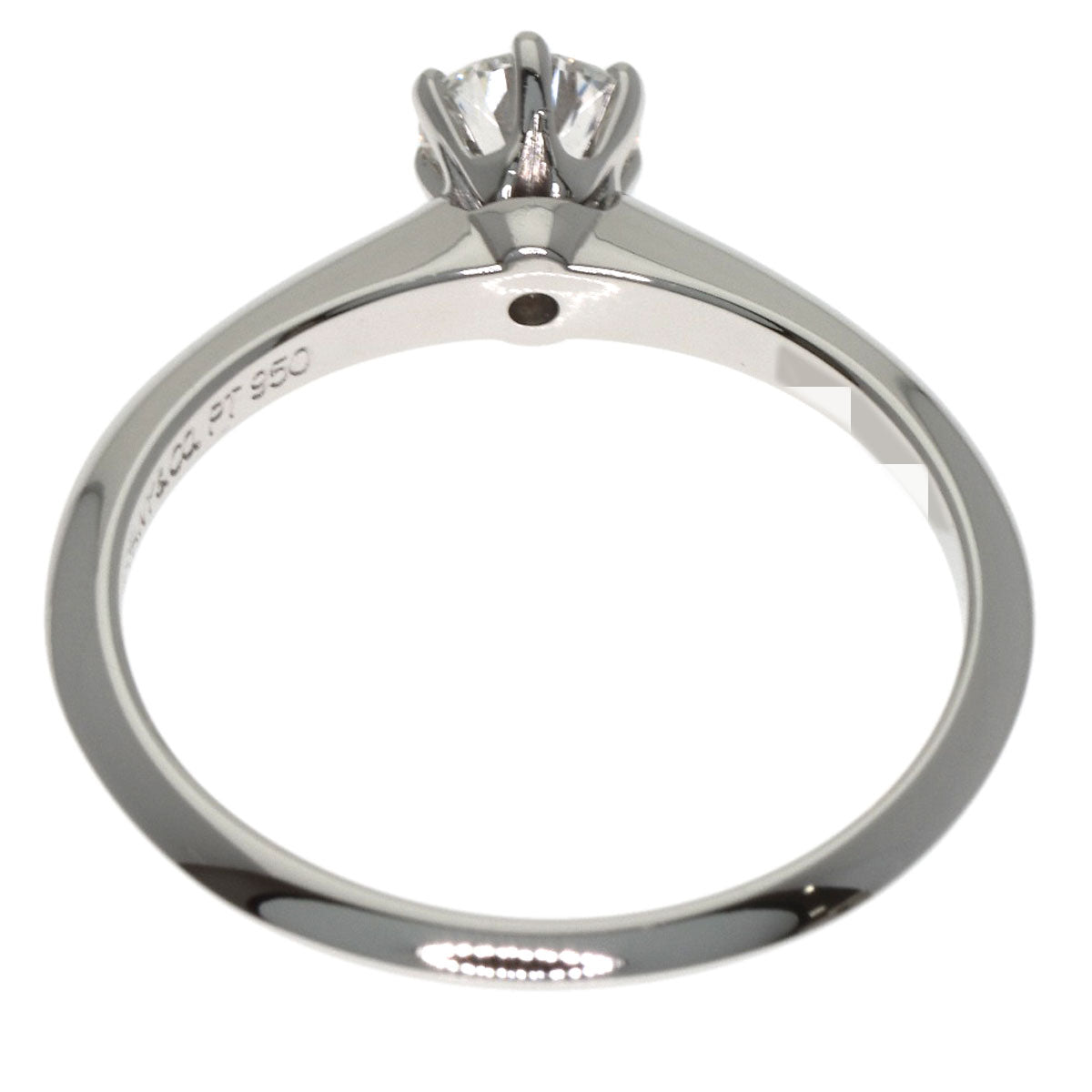 TIFFANY&Co. Solitaire 1P Diamond Ring Platinum PT950 Ladies [Used]