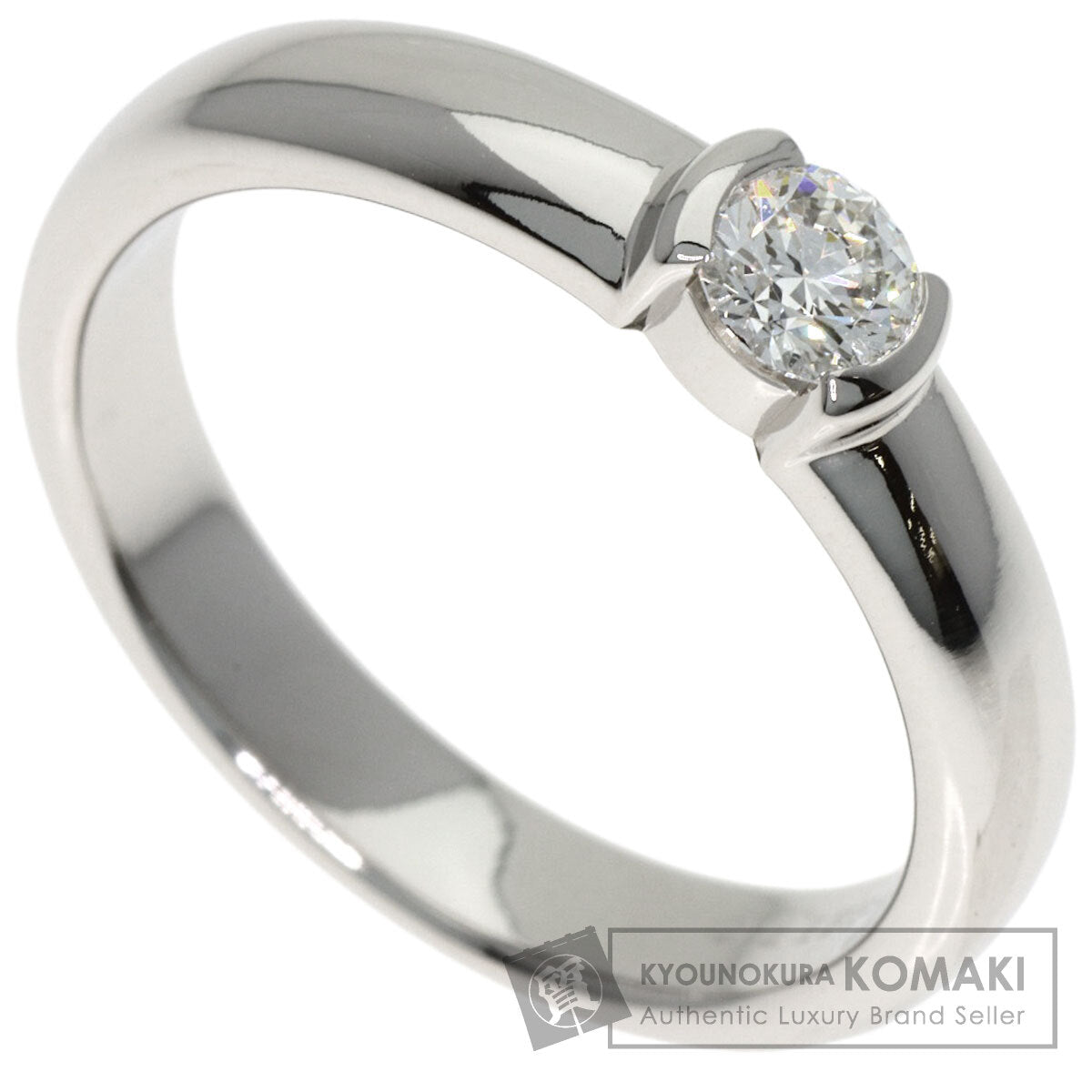 TIFFANY&Co. Dots Solitaire Diamond G-VS2 Ring Platinum PT950 Ladies [Used]