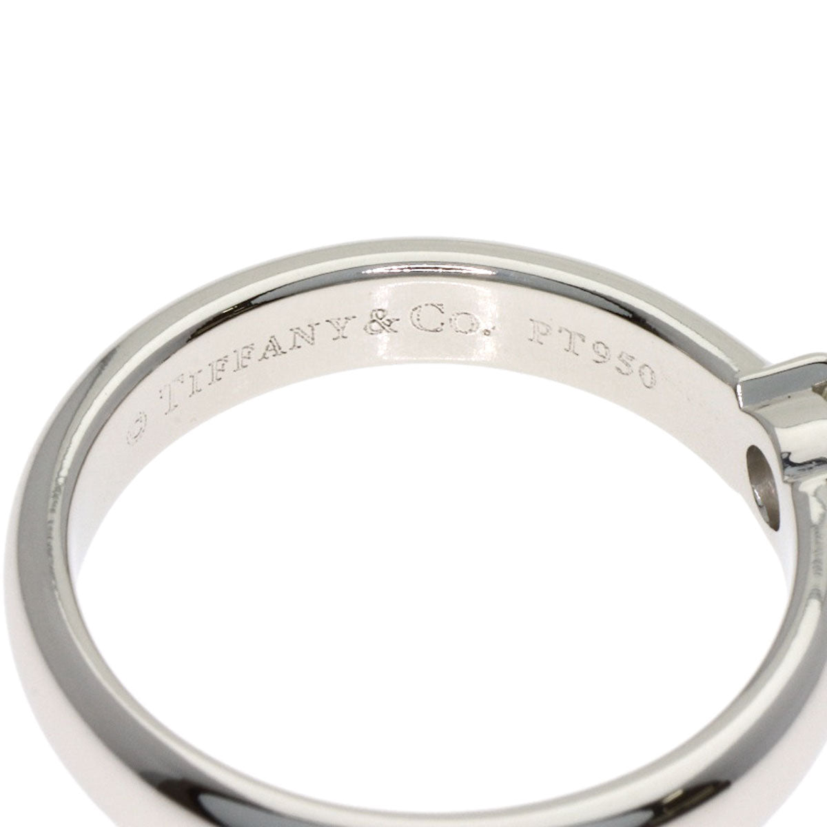TIFFANY&Co. Dots Solitaire Diamond G-VS2 Ring Platinum PT950 Ladies [Used]