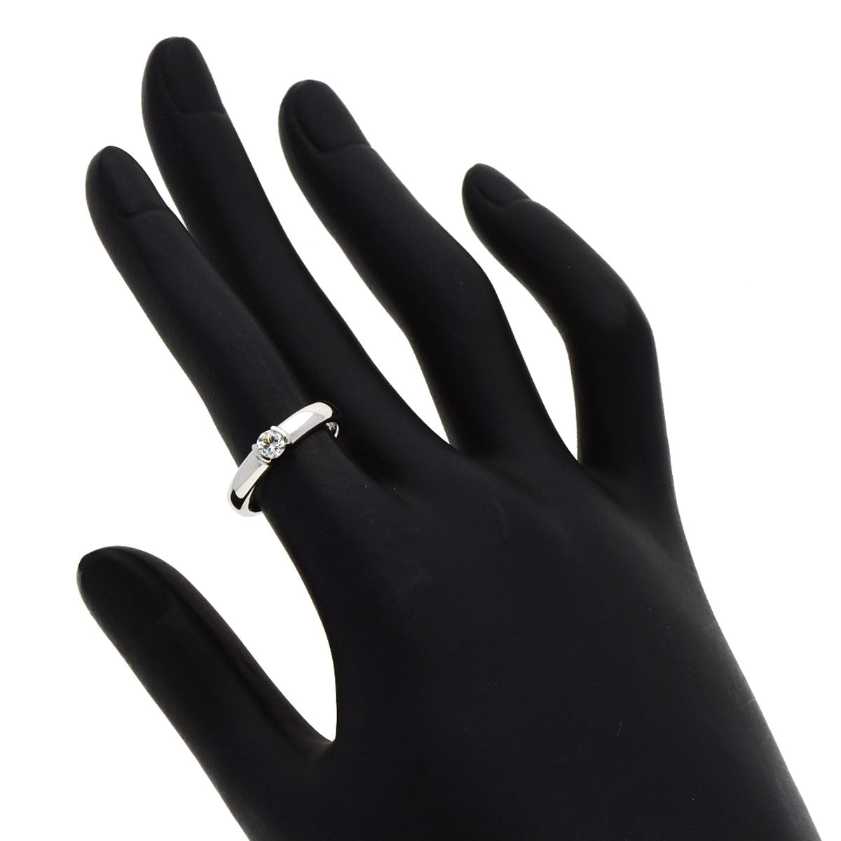 TIFFANY&Co. Dots Solitaire Diamond G-VS2 Ring Platinum PT950 Ladies [Used]