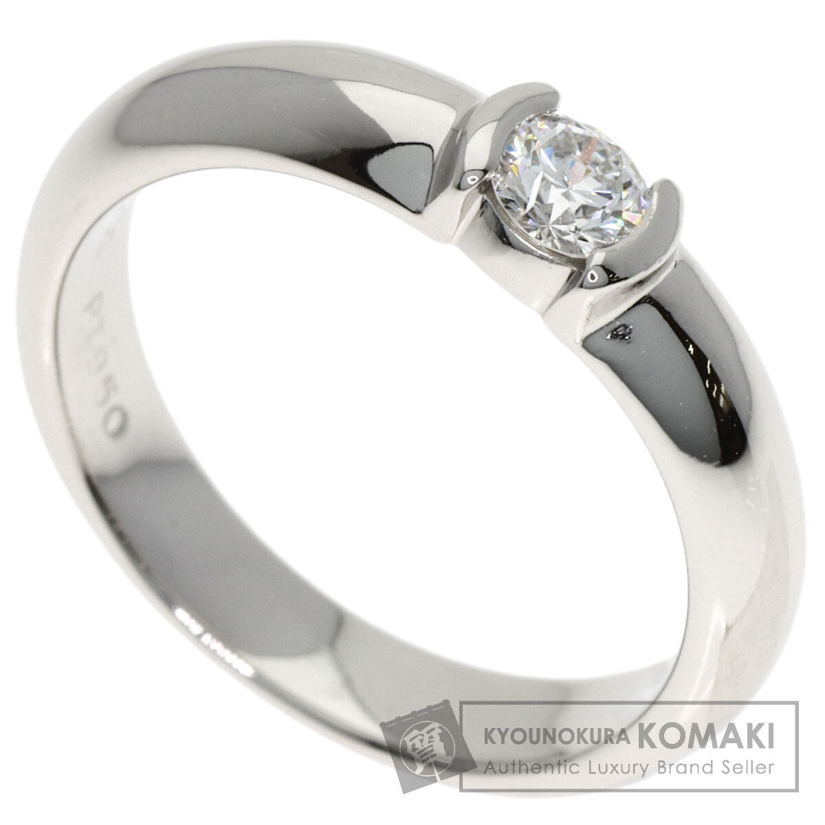 TIFFANY&Co. Dots Solitaire Diamond F-VS2 Ring Platinum PT950 Ladies [Used]