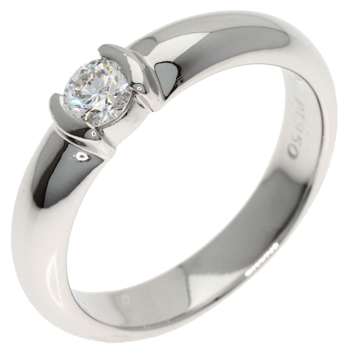 TIFFANY&Co. Dots Solitaire Diamond F-VS2 Ring Platinum PT950 Ladies [Used]
