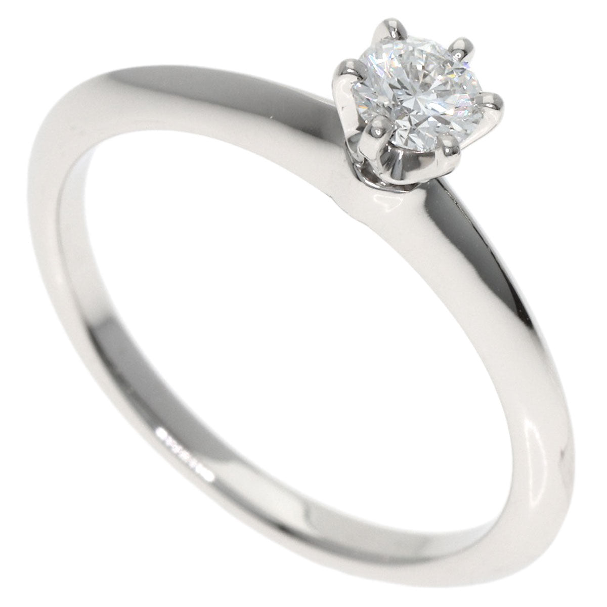 TIFFANY&Co. Solitaire Diamond E-VS2-EX Ring Platinum PT950 Ladies [Used]