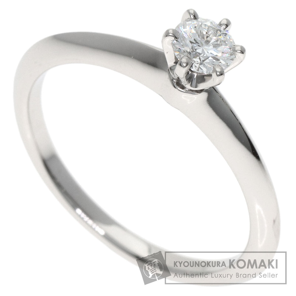 TIFFANY&Co. Solitaire Diamond E-VS2-EX Ring Platinum PT950 Ladies [Used]