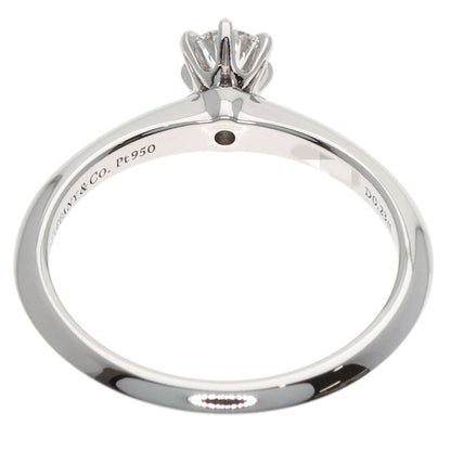 TIFFANY&Co. Solitaire Diamond E-VS2-EX Ring Platinum PT950 Ladies [Used]