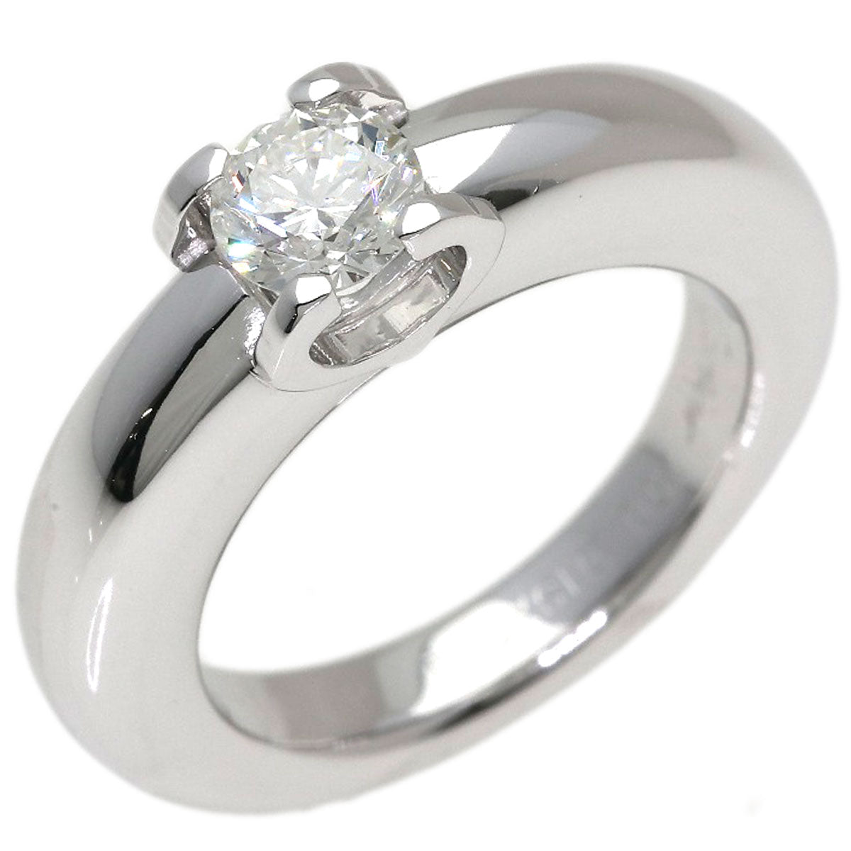 CARTIER Cartier C de Cartier Diamond #45 Ring K18 White Gold Ladies [Used]