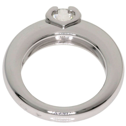CARTIER Cartier C de Cartier Diamond #45 Ring K18 White Gold Ladies [Used]