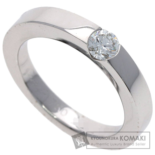 CARTIER Date with Diamond #49 Ring K18 White Gold Ladies [Used]