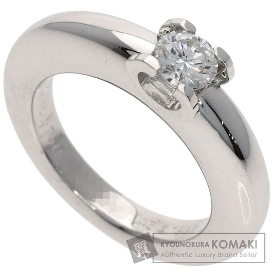 CARTIER C de Cartier Diamond #45 Ring K18 White Gold Ladies [Used]