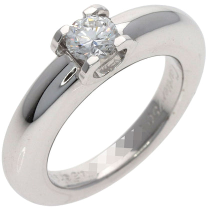 CARTIER C de Cartier Diamond #45 Ring K18 White Gold Ladies [Used]