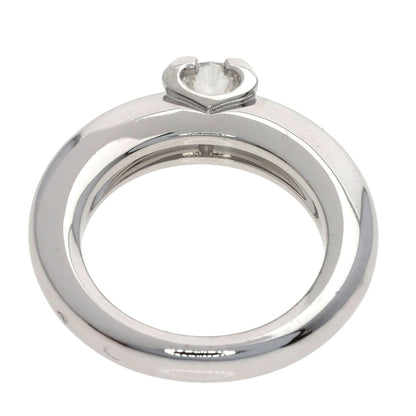 CARTIER C de Cartier Diamond #45 Ring K18 White Gold Ladies [Used]