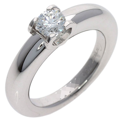 CARTIER C de Cartier Diamond #50 Ring K18 White Gold Ladies [Used]