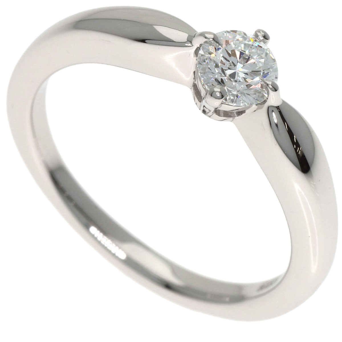 BVLGARI Dedi Carta A Venezia Diamond Ring Platinum PT950 Ladies [Used]