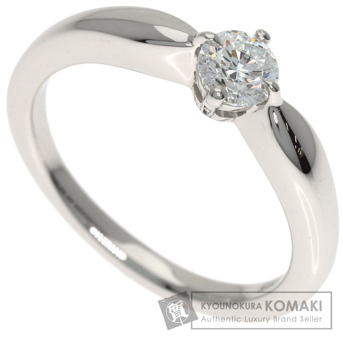 BVLGARI Dedi Carta A Venezia Diamond Ring Platinum PT950 Ladies [Used]