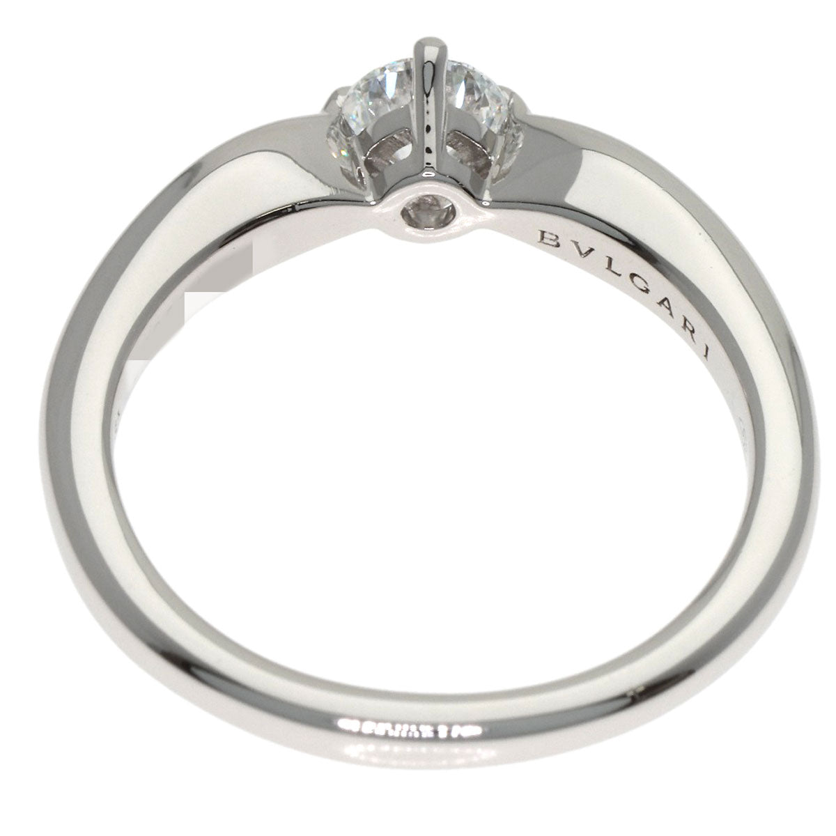 BVLGARI Dedi Carta A Venezia Diamond Ring Platinum PT950 Ladies [Used]