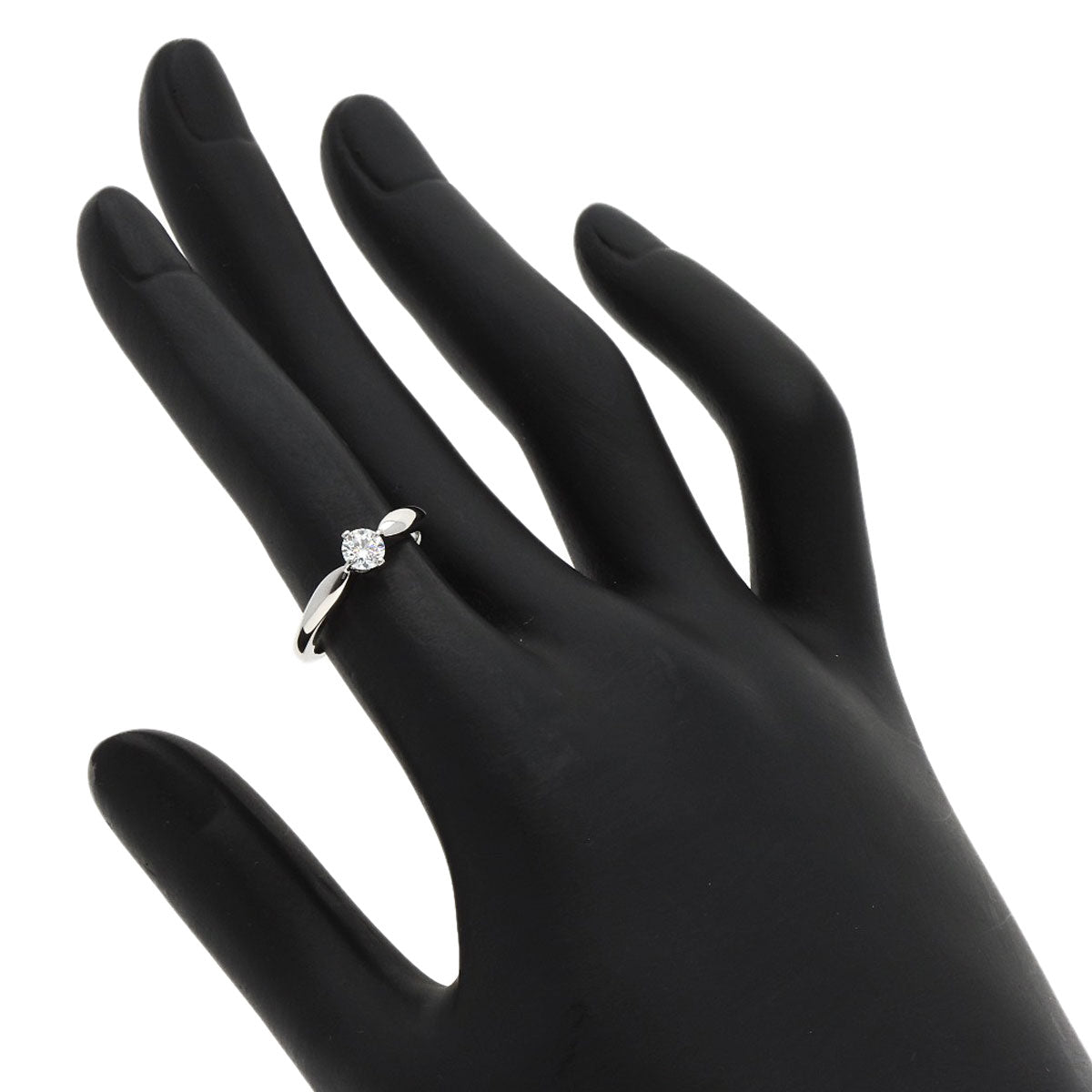 BVLGARI Dedi Carta A Venezia Diamond Ring Platinum PT950 Ladies [Used]