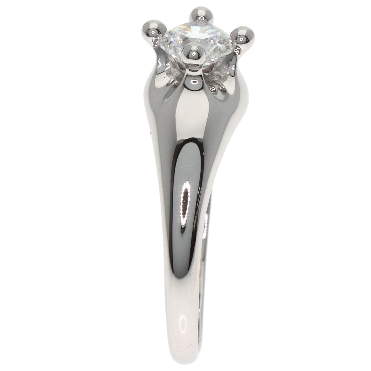 BVLGARI Corona Diamond Ring Platinum PT950 Ladies [Used]