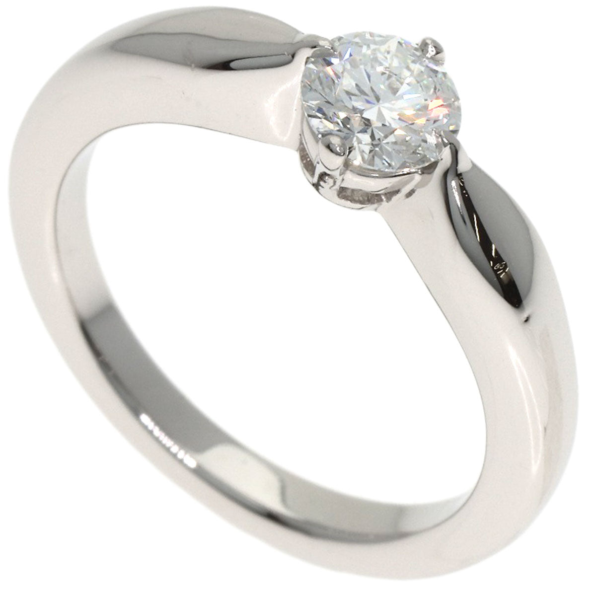 BVLGARI Dedi Carta A Venezia Diamond Ring Platinum PT950 Ladies [Used]