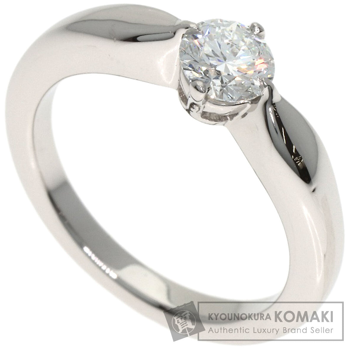 BVLGARI Dedi Carta A Venezia Diamond Ring Platinum PT950 Ladies [Used]