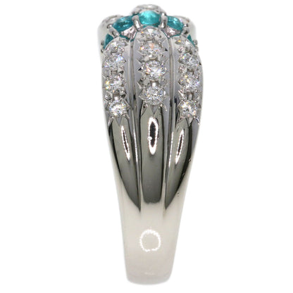 TASAKI Paraiba tourmaline Diamond Ring Platinum PT900 Ladies [Used]