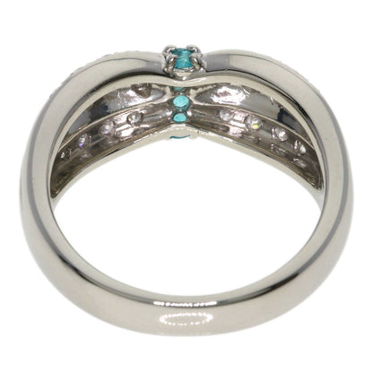 TASAKI Paraiba tourmaline Diamond Ring Platinum PT900 Ladies [Used]