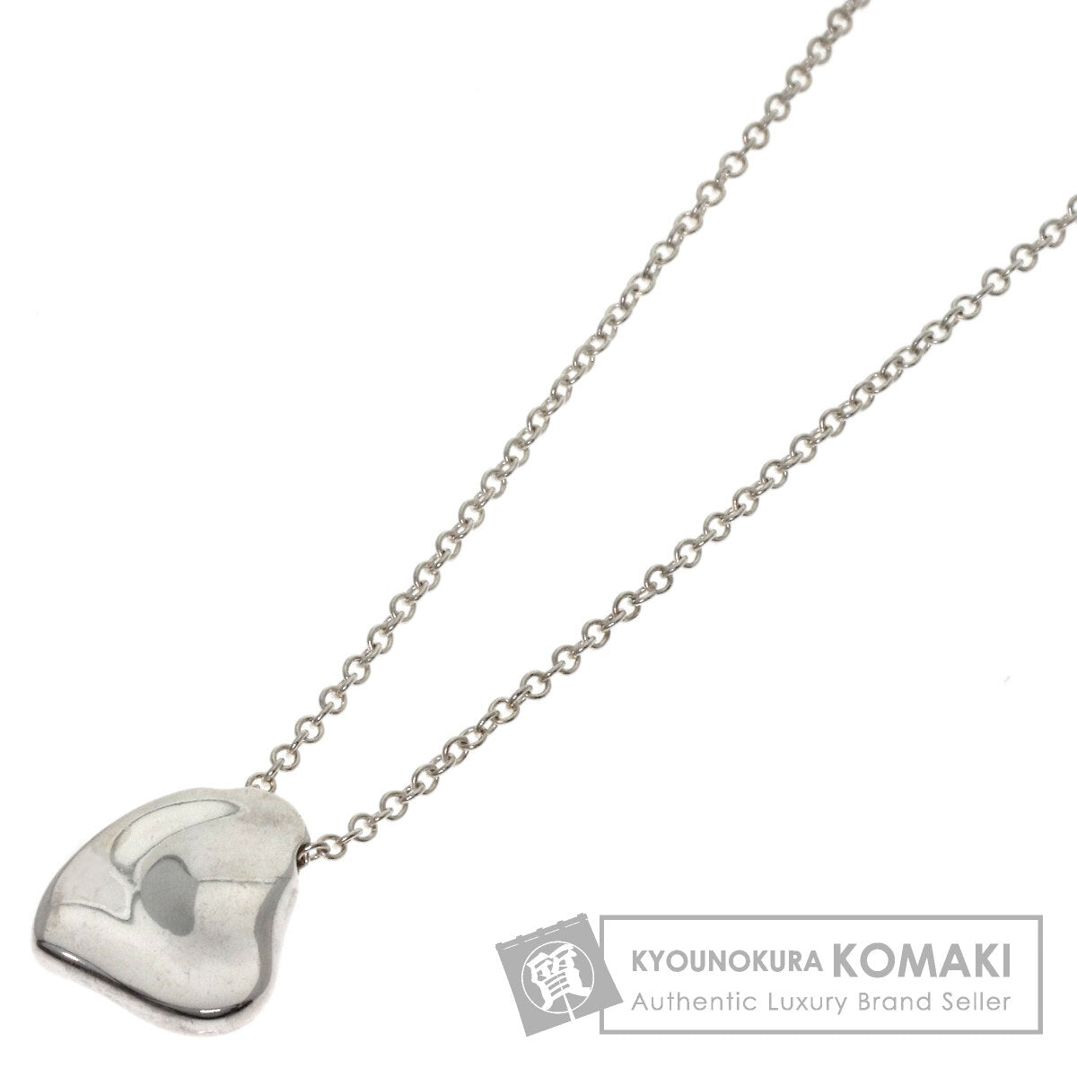 TIFFANY&Co. Full heart Necklace Silver Ladies [Used]