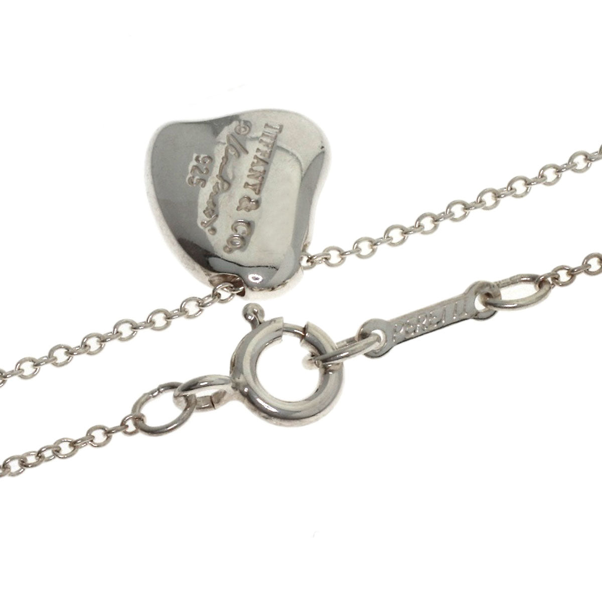 TIFFANY&Co. Full heart Necklace Silver Ladies [Used]