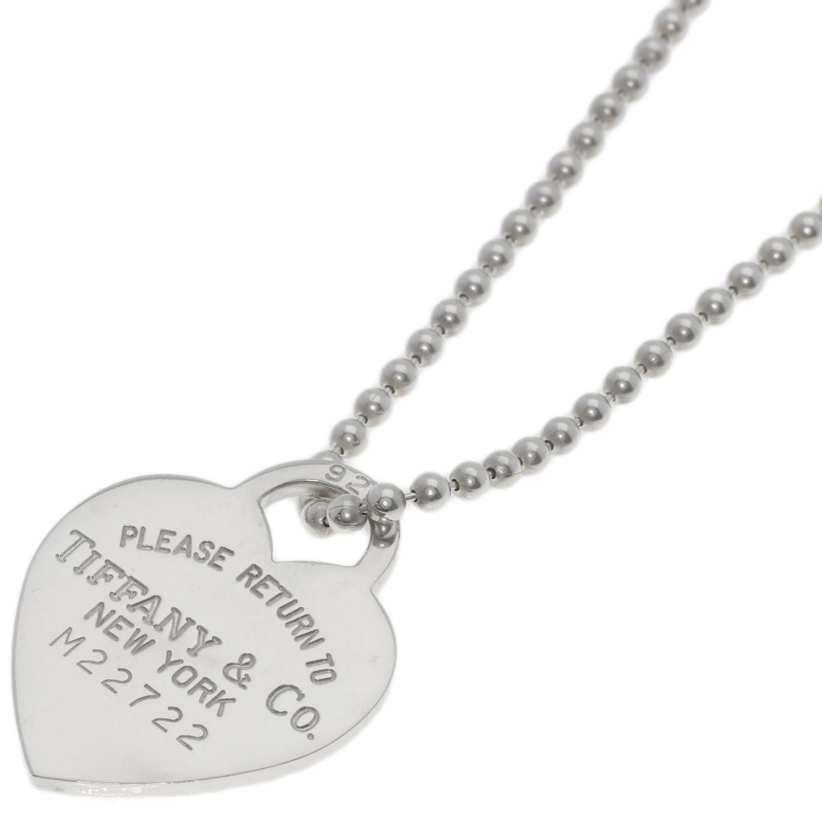 TIFFANY&Co. Return to Heart Tag Long Necklace Silver Ladies [Used]