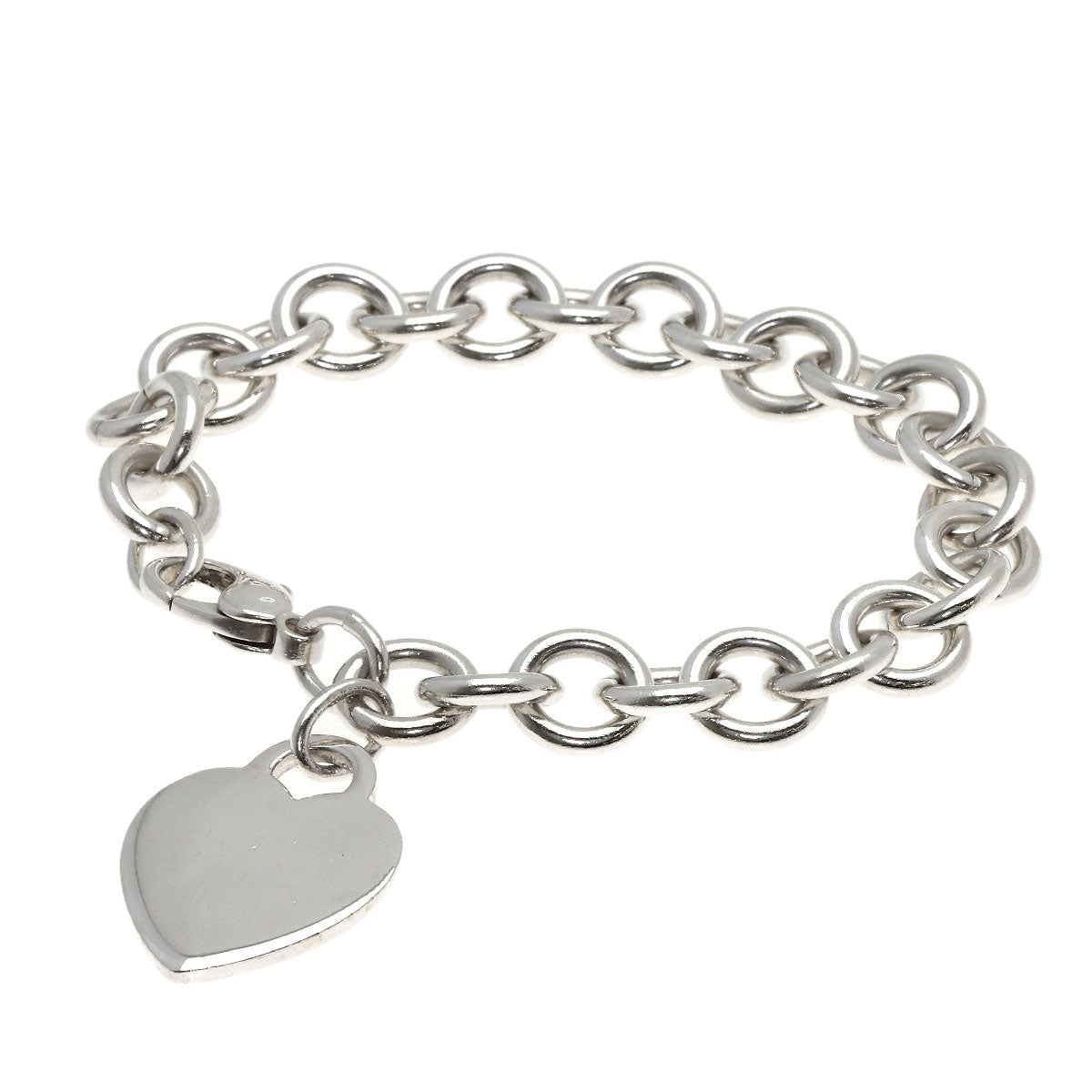 TIFFANY&Co. Heart tag Bracelet Silver Ladies [Used]