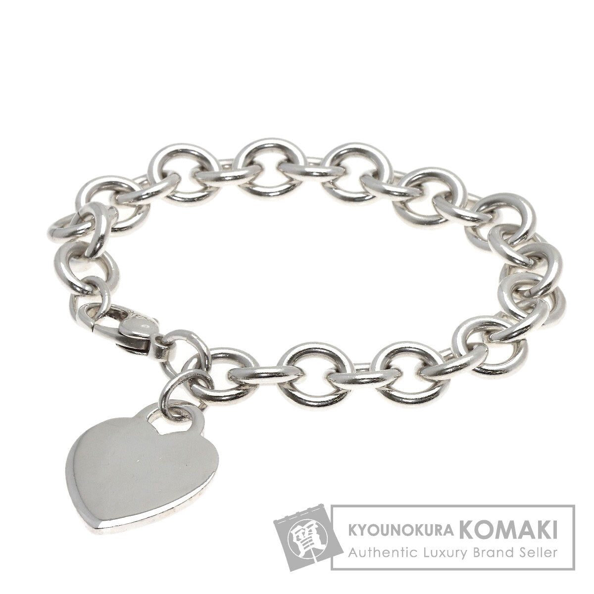 TIFFANY&Co. Heart tag Bracelet Silver Ladies [Used]
